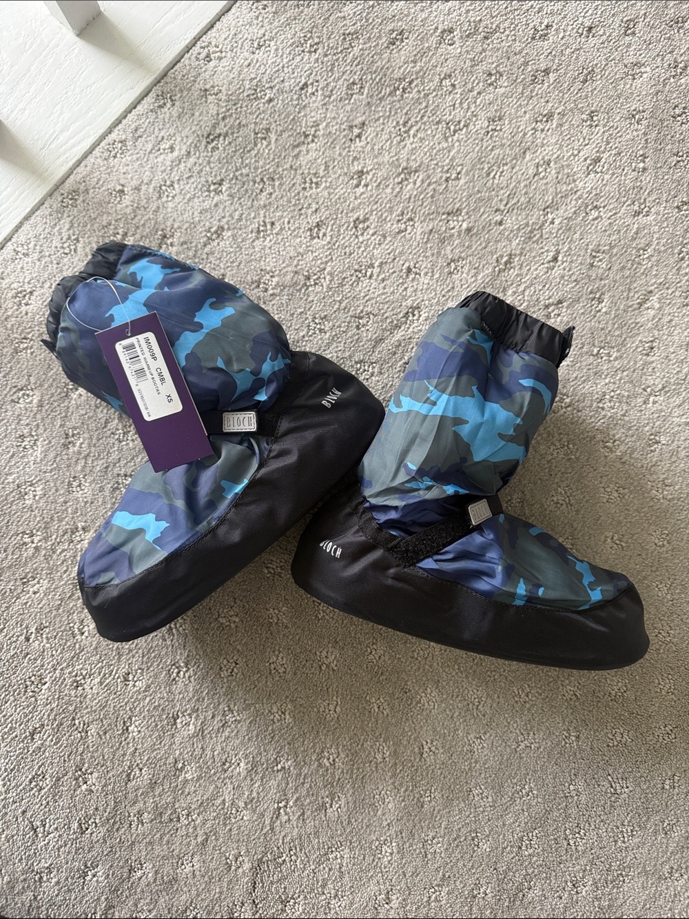 BLOCK Warm Up Bootie - Blue Camo - size XS